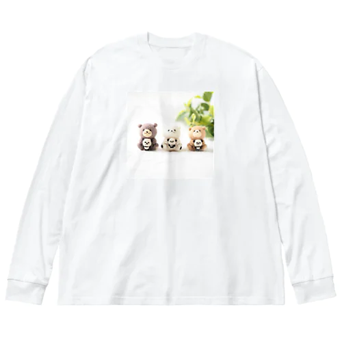 くまの３兄弟（ぱんだん） Big Long Sleeve T-Shirt