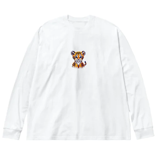 ドット絵のライオン Big Long Sleeve T-Shirt