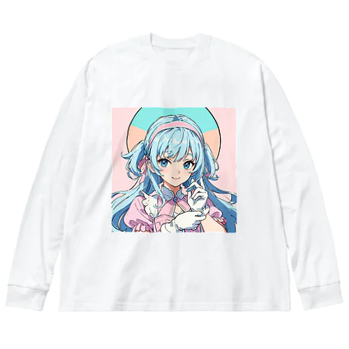 魔法エレベーター少女 ビッグシルエットロングスリーブTシャツ