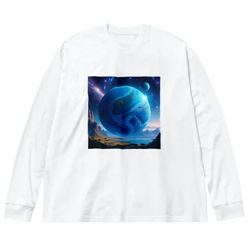 青き惑星のファンタジー Big Long Sleeve T-Shirt