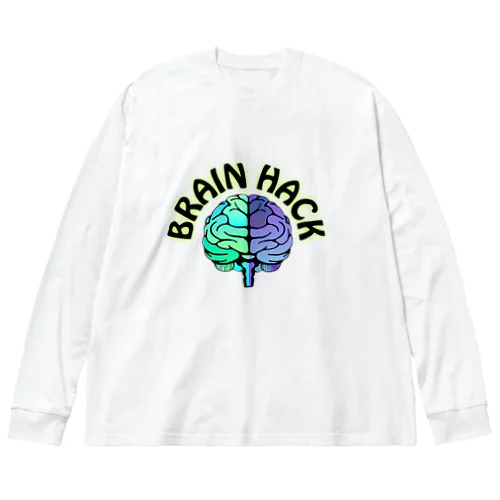 Brain Hack ビッグシルエットロングスリーブTシャツ