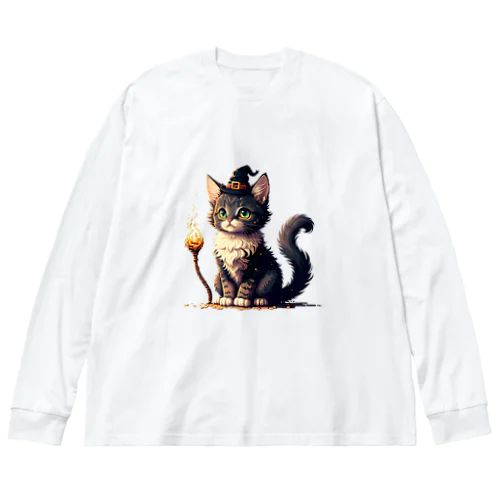 魔法使いのネコ Big Long Sleeve T-Shirt