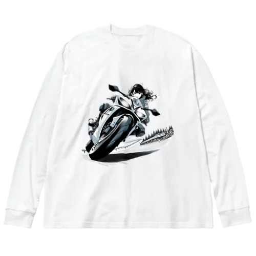 バイク女子 06 ビッグシルエットロングスリーブTシャツ