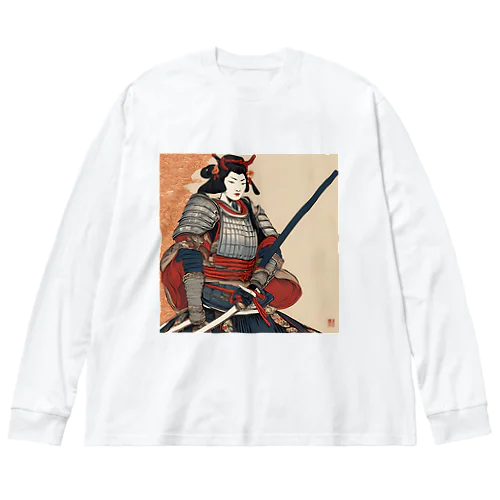 samurai Big Long Sleeve T-Shirt