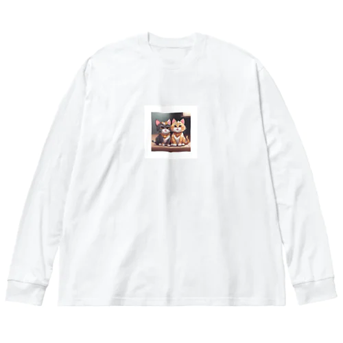 みーちゃんとまりちゃん Big Long Sleeve T-Shirt