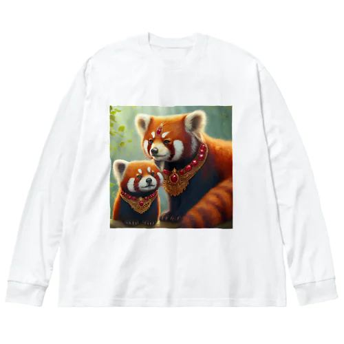 レッサーパンダ ビッグシルエットロングスリーブTシャツ