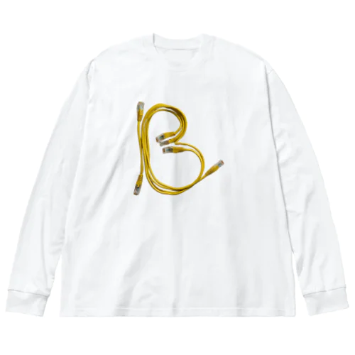 ケーブル配線コードで作ったイニシャル-B Big Long Sleeve T-Shirt