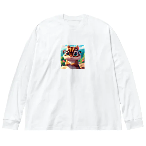 メガネしまりす Big Long Sleeve T-Shirt