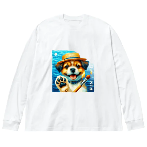 この画像は、夏の終わりをほのかに感じる心温まる瞬間を捉えています。 Big Long Sleeve T-Shirt