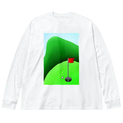 長くのびるゴルフ場 Big Long Sleeve T-Shirt