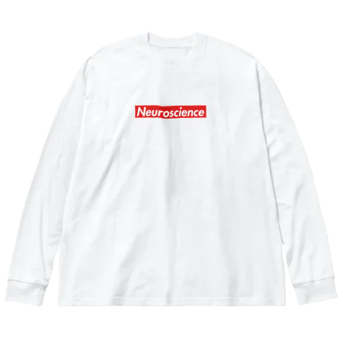 Supreme風Neuroscienceシャツ (白)  ビッグシルエットロングスリーブTシャツ