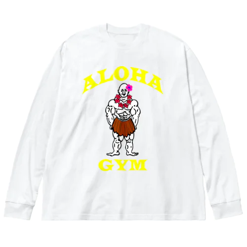 アロハ― ビッグシルエットロングスリーブTシャツ