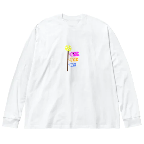 カラフルこいのぼり Big Long Sleeve T-Shirt