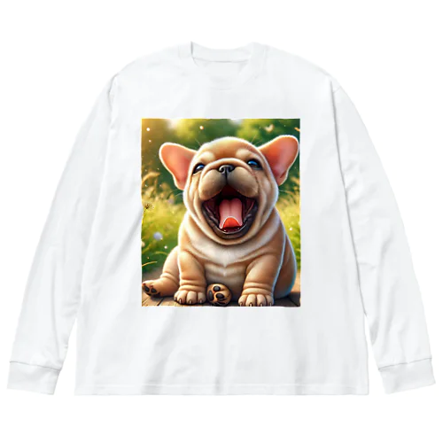 モフモフフレンチブル Big Long Sleeve T-Shirt