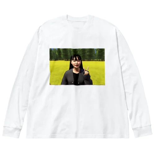 浜離宮菜の花畑 Big Long Sleeve T-Shirt