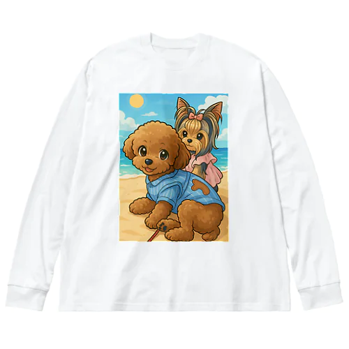 マロンとショコラの休日リゾート Big Long Sleeve T-Shirt