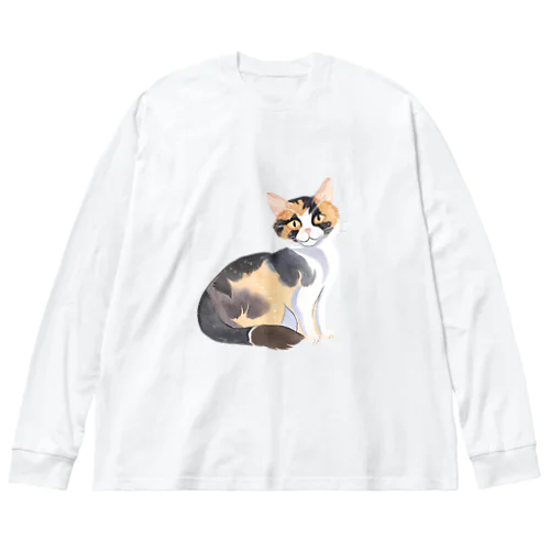 三毛猫がすき ～ I love calico cats. ～ Big Long Sleeve T-Shirt