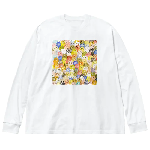 ぬこさま ビッグシルエットロングスリーブTシャツ