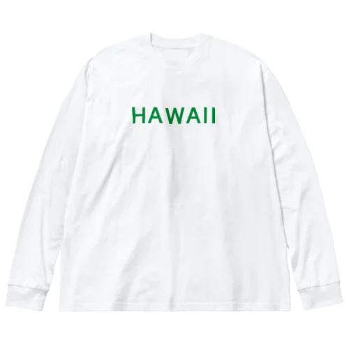 JUST HAWAII (GREEN) ビッグシルエットロングスリーブTシャツ