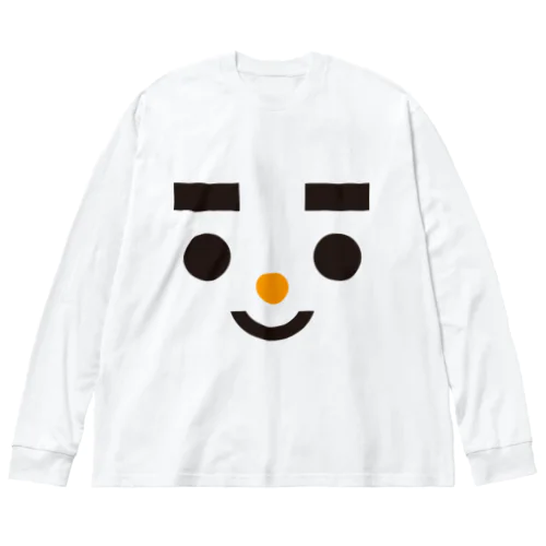 雪だるま ビッグシルエットロングスリーブTシャツ