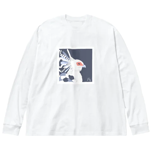 蛇喰鷲 ヘビクイワシ [ #珠鶏雑貨 ] ビッグシルエットロングスリーブTシャツ