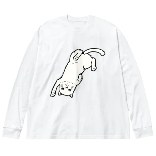 さかさ猫 ビッグシルエットロングスリーブTシャツ