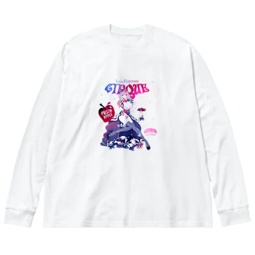 白雪姫と小人のサーカステント ビッグシルエットロングスリーブTシャツ