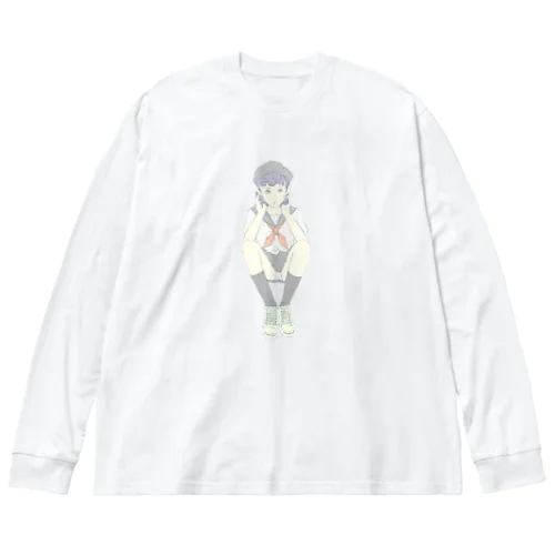 パンチラ ビッグシルエットロングスリーブTシャツ