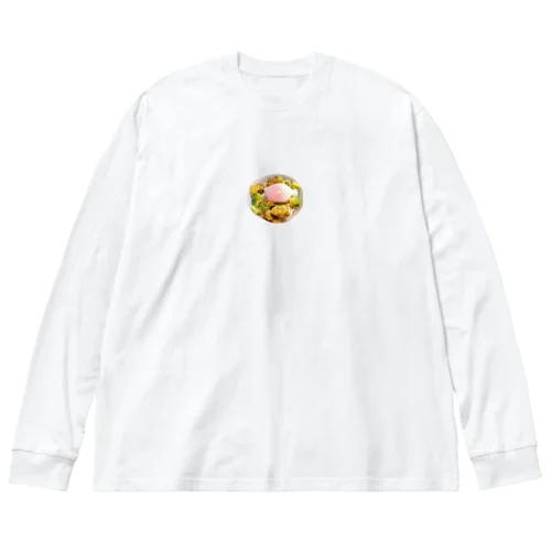 アボカド丼with温泉玉子 ビッグシルエットロングスリーブTシャツ