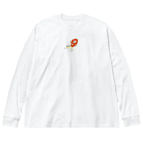 だるま ビッグシルエットロングスリーブTシャツ