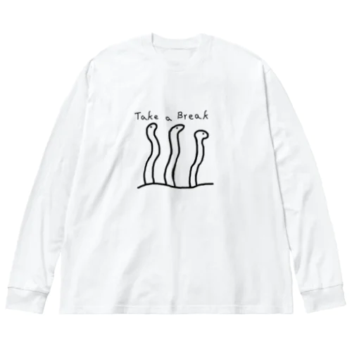 ひとやすみチンアナゴ ビッグシルエットロングスリーブTシャツ