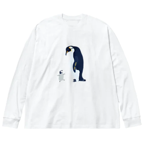 皇帝ペンギン親子 ビッグシルエットロングスリーブTシャツ