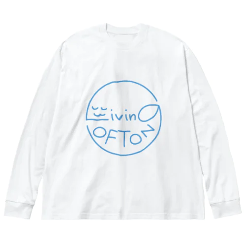 まあるいオフトゥンぐらし！ロゴ Big Long Sleeve T-Shirt