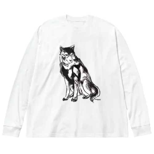 MEGANE-Dog. ビッグシルエットロングスリーブTシャツ