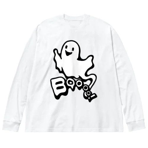 おばけちゃんばぁ!(Boo!ゴースト) ビッグシルエットロングスリーブTシャツ