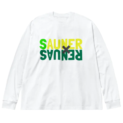 SAUNER×SAUNER サウナー×サウナー ビッグシルエットロングスリーブTシャツ