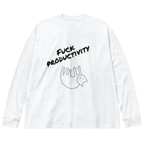 #fuckproductivity ビッグシルエットロングスリーブTシャツ