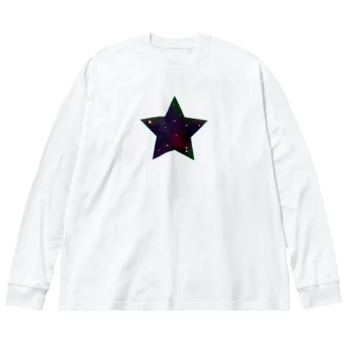 星　宇宙 ビッグシルエットロングスリーブTシャツ