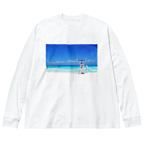 メキシコの海 Big Long Sleeve T-Shirt