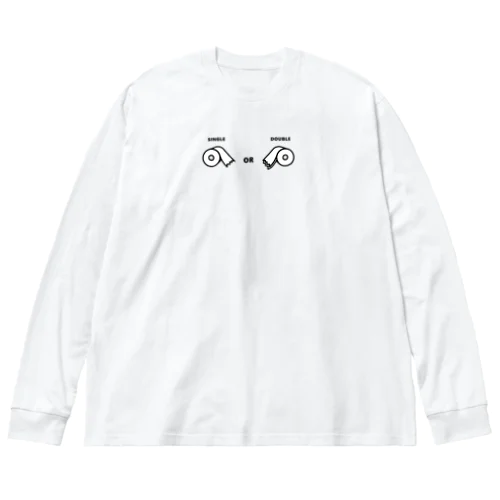 トイレットペーパー ビッグシルエットロングスリーブTシャツ