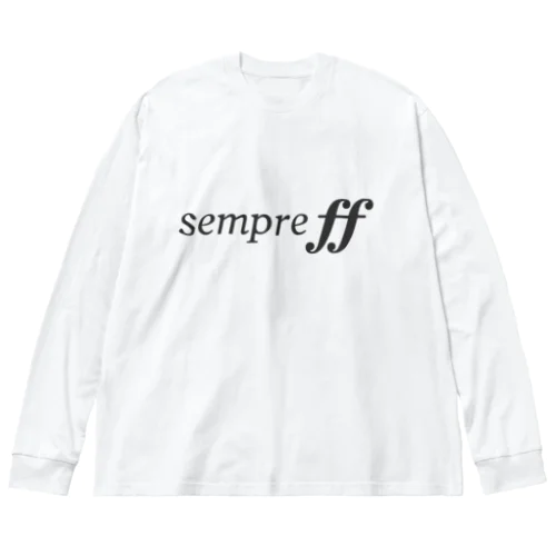 sempre ff ビッグシルエットロングスリーブTシャツ