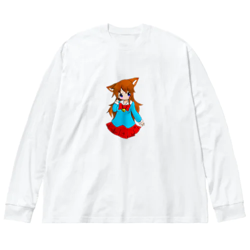 ネコミミの女の子 Big Long Sleeve T-Shirt