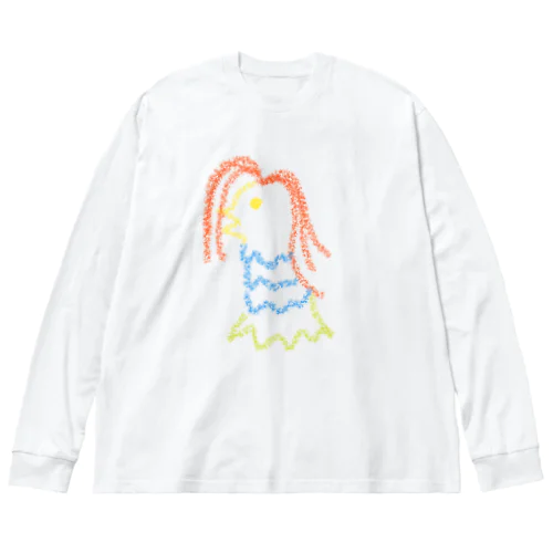 アマビエくん ビッグシルエットロングスリーブTシャツ