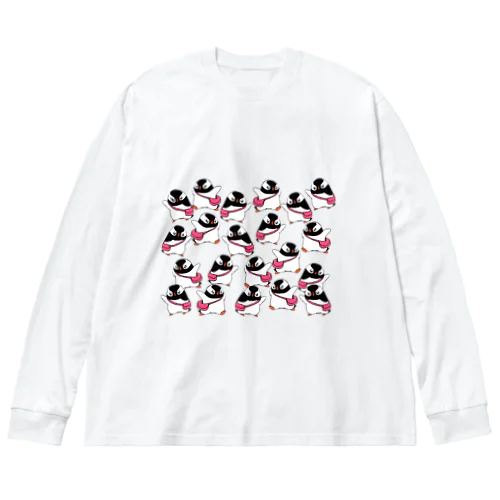 あっちへこっちへプピゴン ビッグシルエットロングスリーブTシャツ