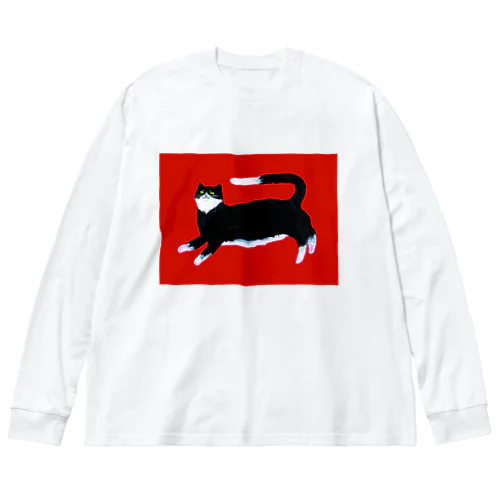 ねそべりねこ ビッグシルエットロングスリーブTシャツ