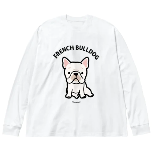 FRENCHBULLDOG(クリーム)  │For light colors Big Long Sleeve T-Shirt