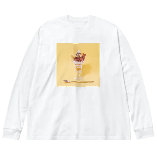 チョコバナナパフェなアイテム ビッグシルエットロングスリーブTシャツ