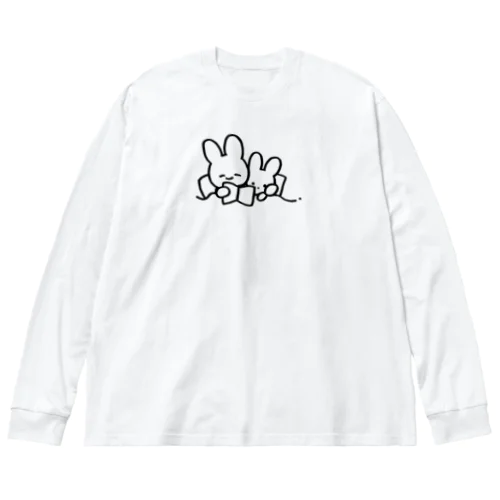 うさぎおやこのベッドタイム Big Long Sleeve T-Shirt