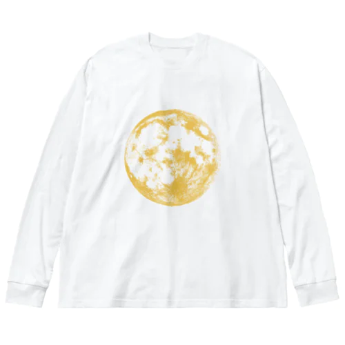 MOON((gold Big Long Sleeve T-Shirt