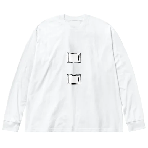 スイッチ③白 Big Long Sleeve T-Shirt